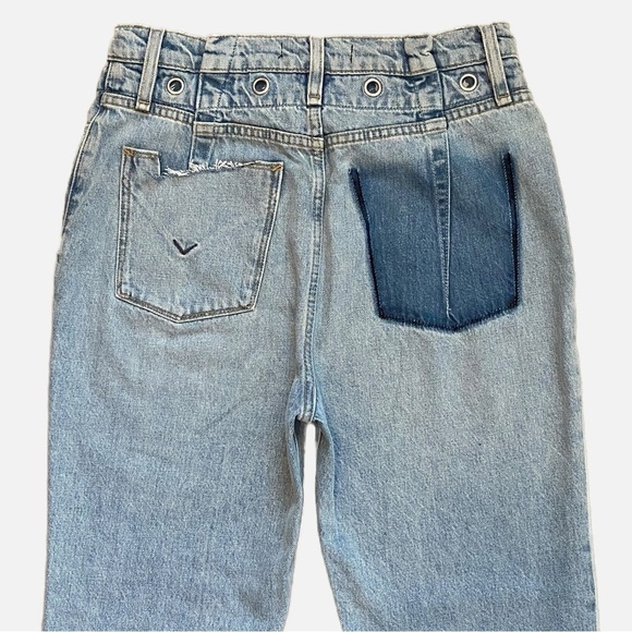 Hudson Jeans Elly High Rise Tapered Crop Denim Jeans In Skyline Size 25 - Picture 6 of 15